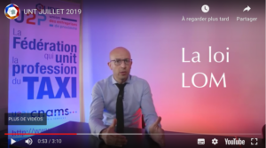 Communiqué Vidéo du Président de l&rsquo;UNT – Juillet 2019