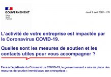 MESURES GOUVERNEMENT : Mise à jour le 2 Avril