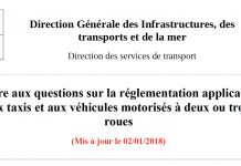 Foire aux questions questions sur la réglementation applicable aux taxis