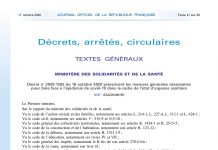 Note d’information : Nouveau décret portant sur les restrictions et mesures sanitaires