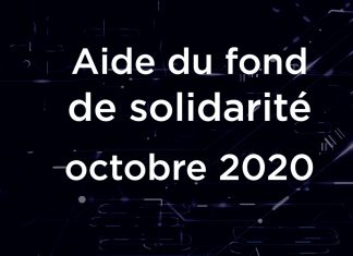 COVID : Aide du fond de solidarité Octobre 2020