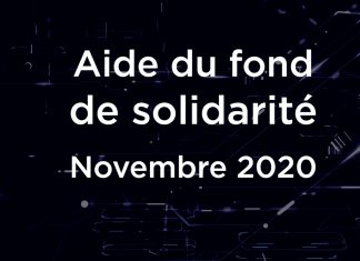 COVID : Aide du fond de solidarité Novembre 2020